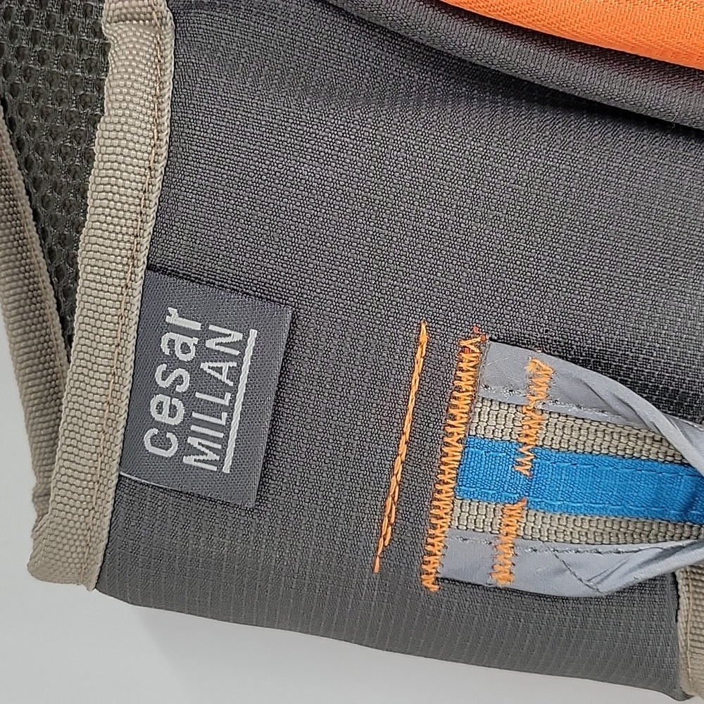 Cesar Millan Blue and Orange Dog Backpack Large NWOT - Picture 9 of 15